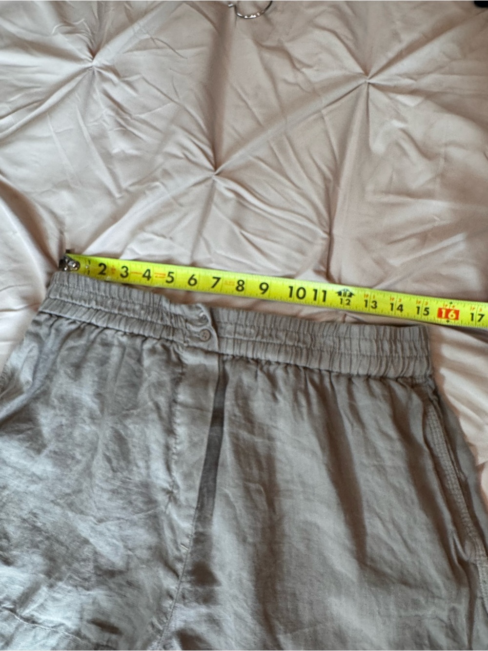 Zara 100% Linen Shorts - Size L vacation summer - Picture 8 of 9